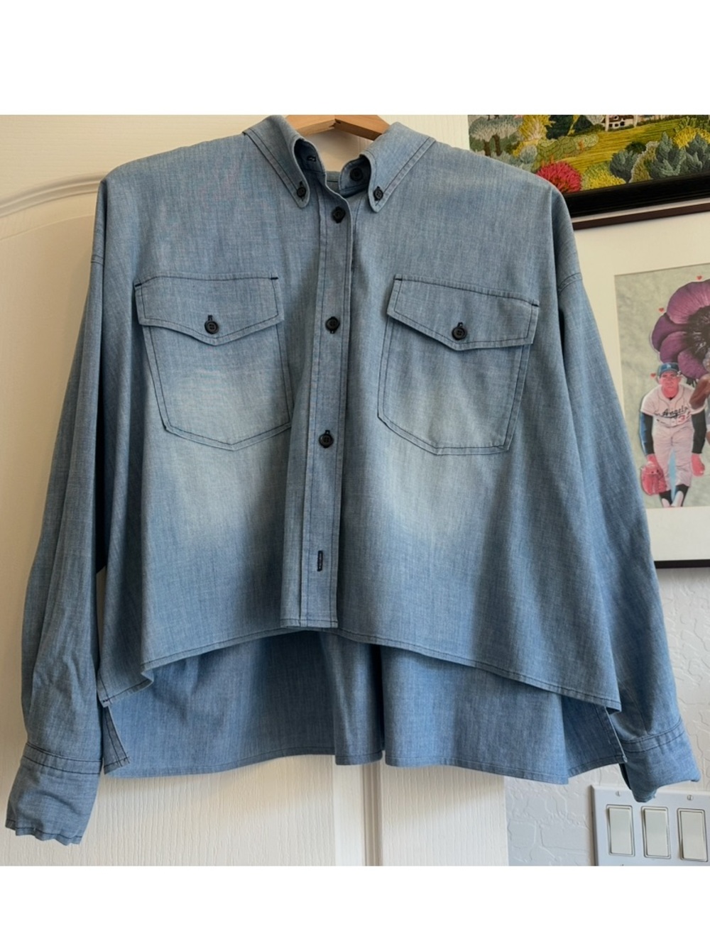 Isabel Etoile Marant Chambray Button Down. Size: 34
